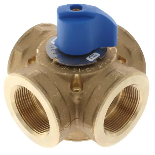 Tekmar Controls 723 1-1/2 Brass 4-Way Mixing Valve