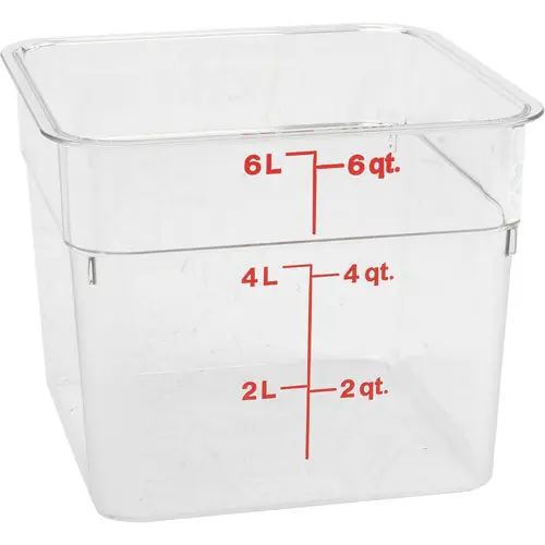 Container SQ Clear 6QT for Cambro 6SFSCW