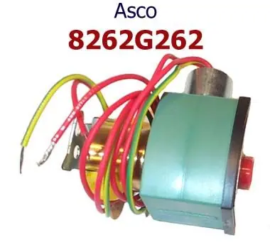 ASCO 8262H262 Solenoid Valve 2-Way Brass 1/4 Inch NPT Normally Open 120AC