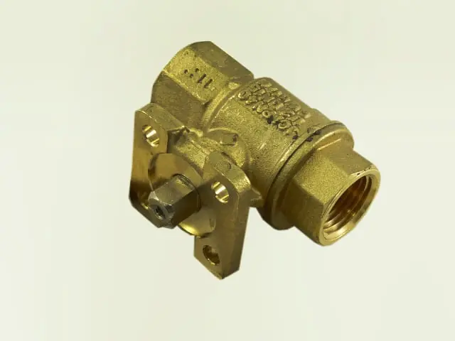 Johnson Controls VG1241AF+9T4IGA Two-Way Plated Brass Trim NPT End Connections Ball Valve