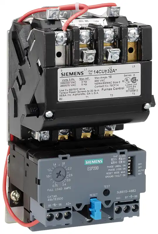SK0340622-US20260702-105043-0 Siemens 14CUB32AA Non-Reversing Motor Starter 120/240V 0.75-3.4A SZ0 - Image 1