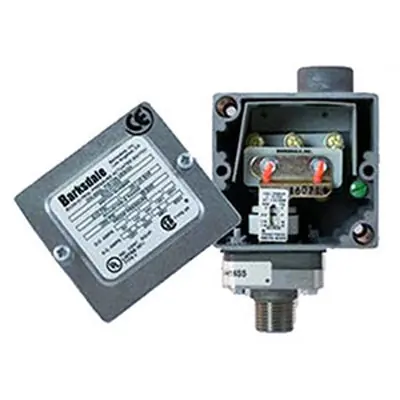 Barksdale E1S-H90-F2 Pressure Switch 90VAC Nickel