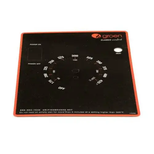 Control Panel Overlay for Groen 175046