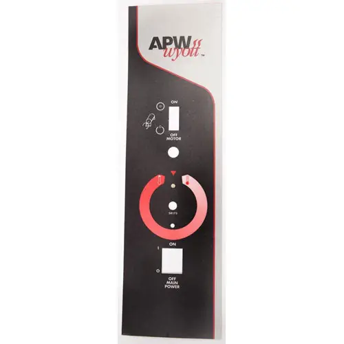 APW 58173 CONTROL PLATE LABEL M-95-2