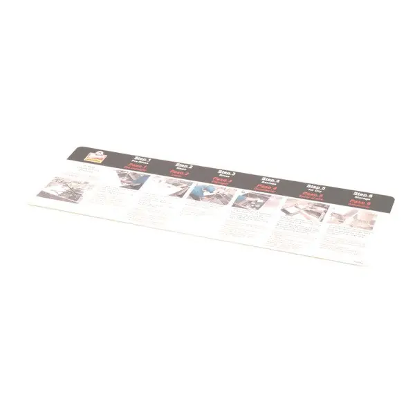 Decal 6-Step For Wendy S 29594 for Power Soak Systems POW29594