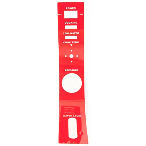 PANEL LABEL RED 7002-1 for Southbend  7002-1