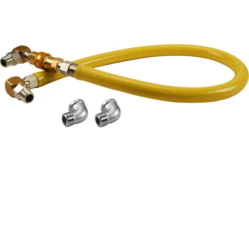 T&S Brass HG-2D-48 Gas Hose 3/4 NPT x 48 in.