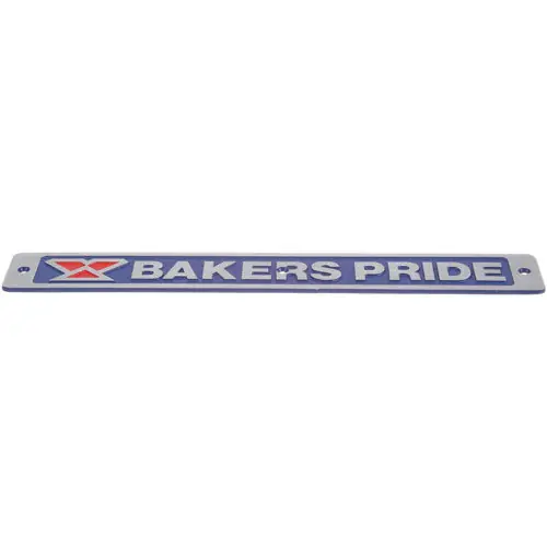 Nameplate for Bakers Pride U1043X