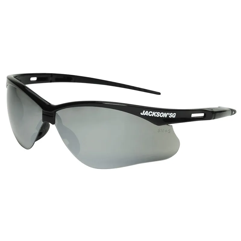 Jackson Safety 50006 SG Safety Glasses - Smoke Mirror, Anti-Scratch
