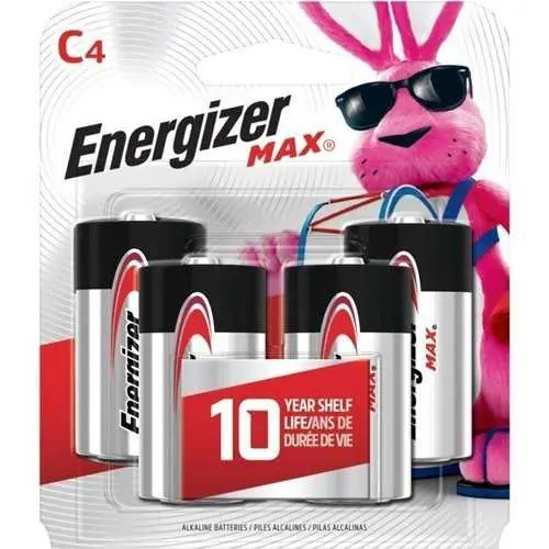 Energizer E93BP-4 C Cell Alkaline Battery 4-Pack