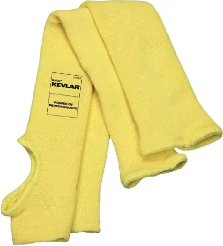 MCR Safety 9378TES Kevlar Economy Weight 36 Gauge Sleeve with Thumb-Slot 18-Inch Special-MB