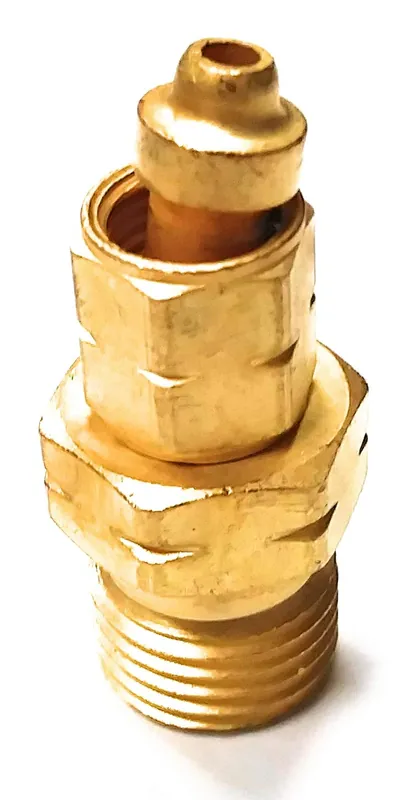 SK0359919-US20260702-105043-0 Western Enterprises 106 Brass Hose Adaptor 200 psig B-Size Male to A-Size LH Female - Image 1