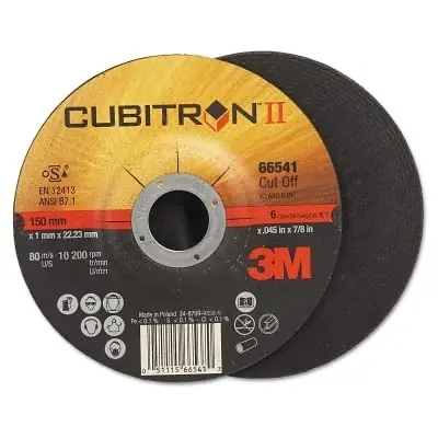 3M 7100098316 Cubitron Ii Cut-Off Wheel 36 Grit 6 x 0.045 x 7/8 10200 RPM