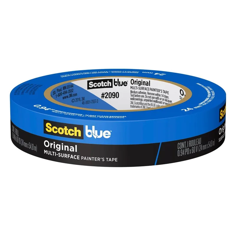 3M 7100185210 Scotch-Blue Painter's Tape Multi-Surfaces 1 x 60 yds