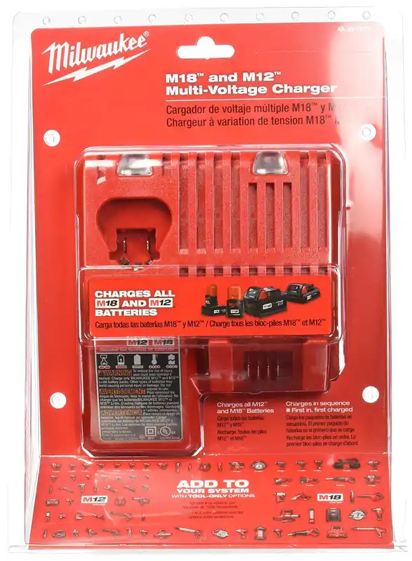 Milwaukee 48-59-1812 M12 and M18 Multi Voltage Charger