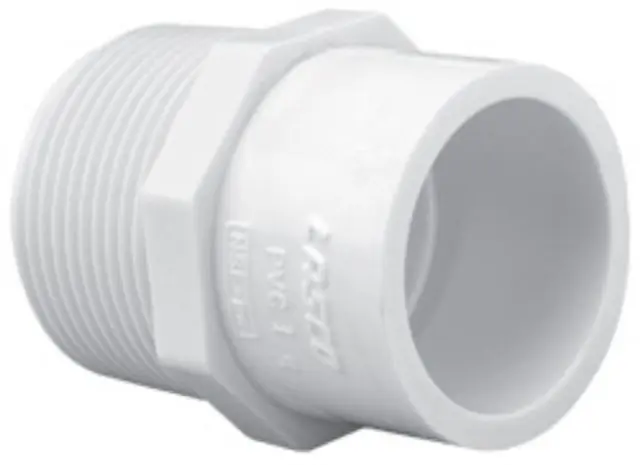 SK0367814-US20260702-105043-0 Spears 436-213 PVC Reducing Adapter 1-1-2 x 2 Slip x MPT Schedule 40 - Image 1