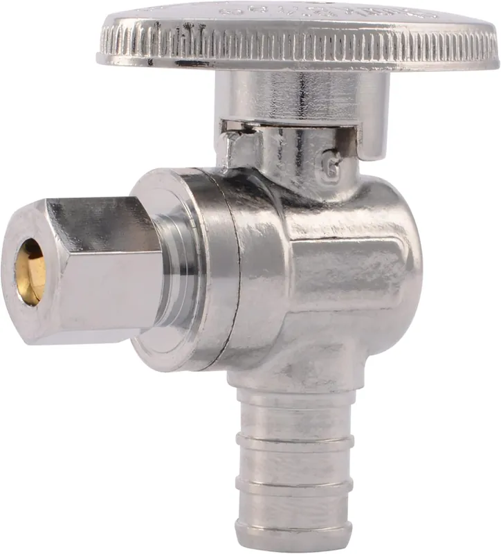 SharkBite 23056LF 1/2 x 1/4 Inch OD Compression Crimp Angle Stop Valve