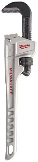 Milwaukee 48-22-7214 Aluminum Pipe Wrench 14 In. OAL 2 In. Capacity