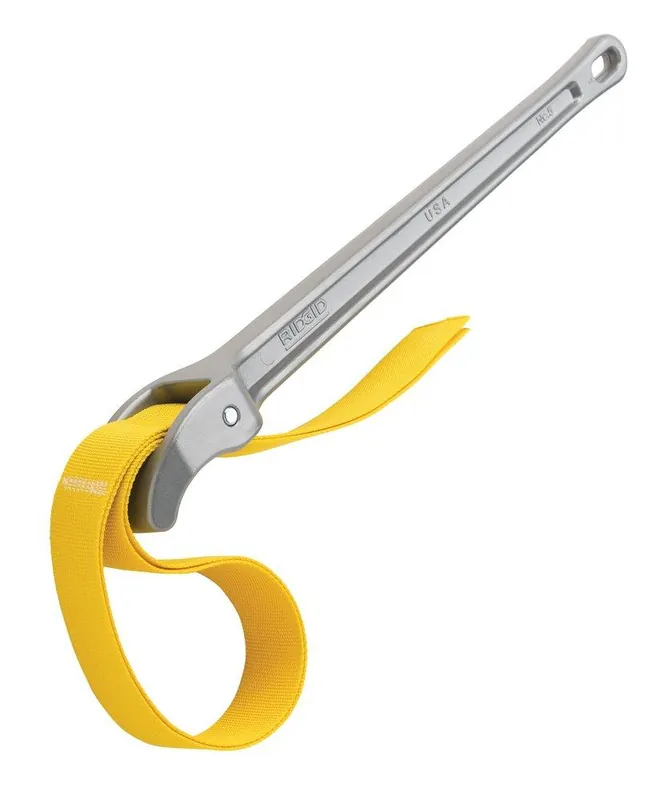 SK0368338-US20260702-105043-0 Ridgid 31370 Wrench 5-Inch Capacity Polyurethane Coated Nylon Strap - Image 1