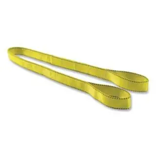Liftex EE291X10ND Pro-Edge Web Sling Eye and Eye Polyester 1 in W x 10 ft L 2-Ply w/Flat Yellow