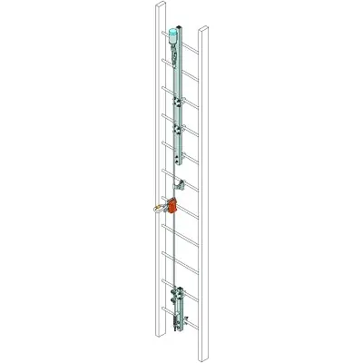 Honeywell Miller VG-TB7/30FT Vi-Go System Kits with Automatic Pass-Through Top Bracket 30 ft Galvanized Steel