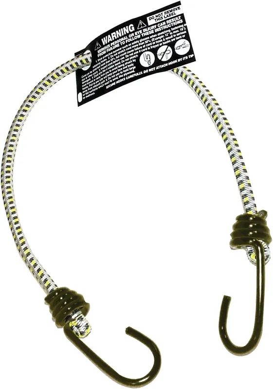 Keeper 6019 18 Inch Bungee Cord with Coated Hooks