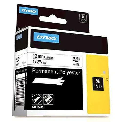 SK0368590-US20260702-105043-0 DYMO 18483 Rhino Permanent Poly Labels 1/2 inch - Image 1