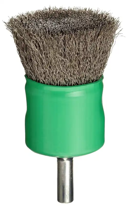 Weiler 11016 Coated Cup Crimped Wire End Brush 0.006 Stainless Steel