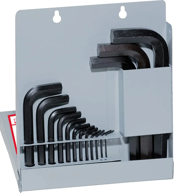 Eklind Tool 10118 Hex-L Key Allen Wrench 18pc Set SAE Inch Sizes .028-5/8 Short Series
