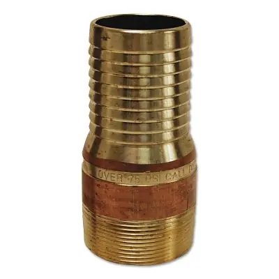 Dixon Valve BST25 King Combination Nipples 2 in x 2 in NPT Male Brass