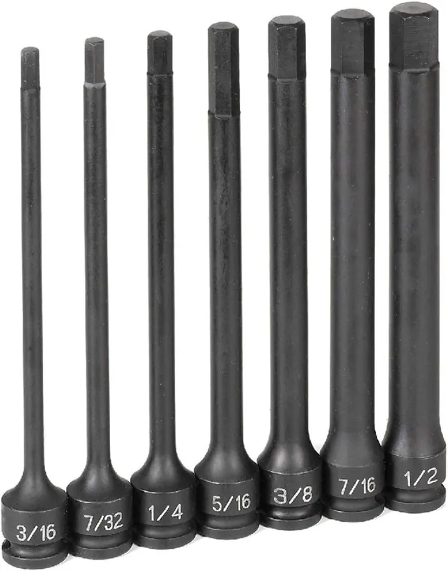 SK0369069-US20260702-105043-0 Grey Pneumatic 1267H Hex Driver Socket Set One Size - Image 1