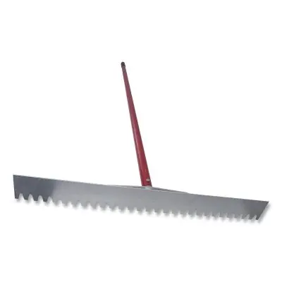 Marshalltown RED700083C Magnesium Asphalt Lute Rake 36 Inch Blunt Blade 7 Foot Aluminum Handle