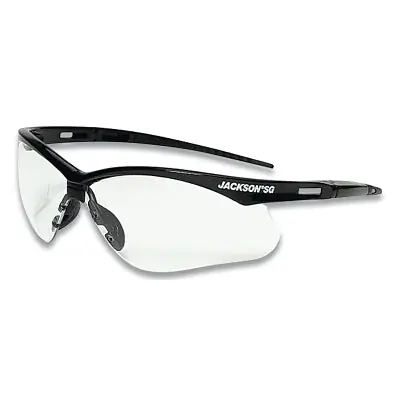 Jackson Safety 50001 SG Series Safety Glasses Universal Size Black Frame with Sta-Clear Anti-Fog Lens