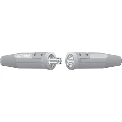 Lenco 5040 Cable Connector Single Oval Point Screw Connection Male/Female 1/0 to 2/0 AWG Cap Black