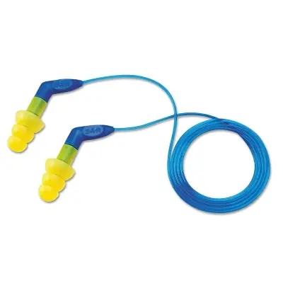 3M 7000127188 E-A-R Ultrafit Plus Earplugs PVC Yellow Corded Pistol-Grip