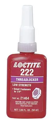 Loctite 231125 222 Threadlocker Low Strength Small Screw 10 mL Purple