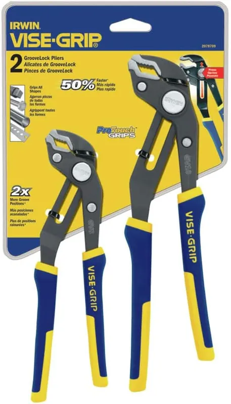 Irwin 2078709 2PC GrooveLock PP CD Set-8 + 10