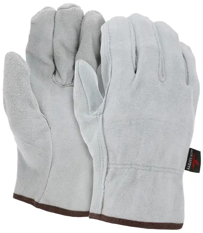 MCR Safety 3100L Premium Grade General Purpose Gloves Large Gray Unlined Cowhide Leather