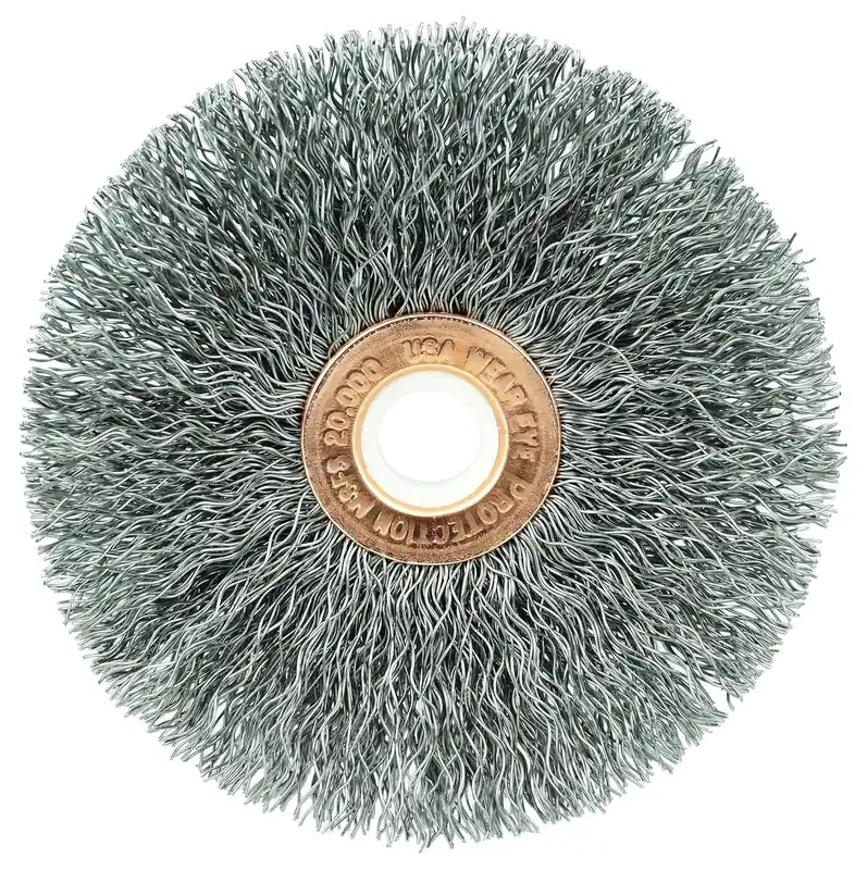 SK0369798-US20260702-105043-0 Weiler 15563 3 Crimped Wire Wheel Steel Fill 1/2-3/8 Arbor Hole - Image 1