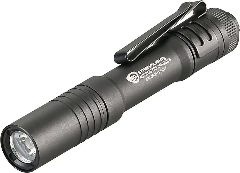 SK0369849-US20260702-105043-0 Streamlight 66601 MicroStream 250-Lumen USB Rechargeable Flashlight Black - Image 1