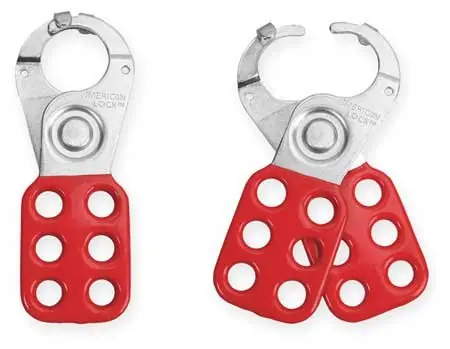 SK0370243-US20260702-105043-0 American Lock ALO80 Lockout Hasp 6 Padlock Red - Image 1