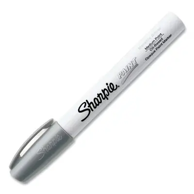 SK0370414-US20260702-105043-0 Sharpie 35560 Oil Based Paint Marker Silver Medium Bullet - Image 1