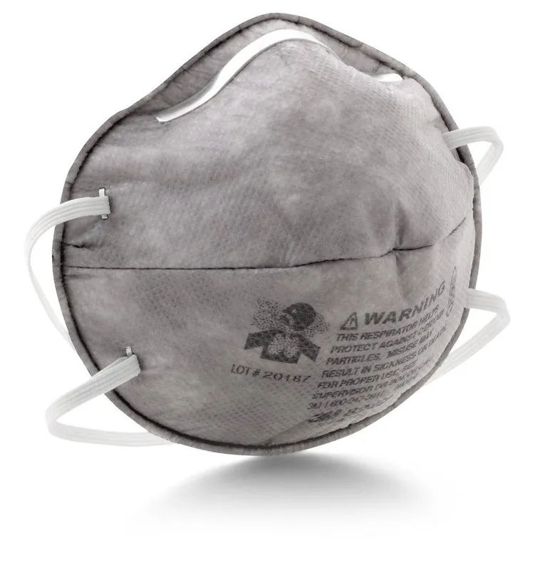 3M 7000002060 Cool Flow Carbon And Foam R95 Particulate Respirator In Grey
