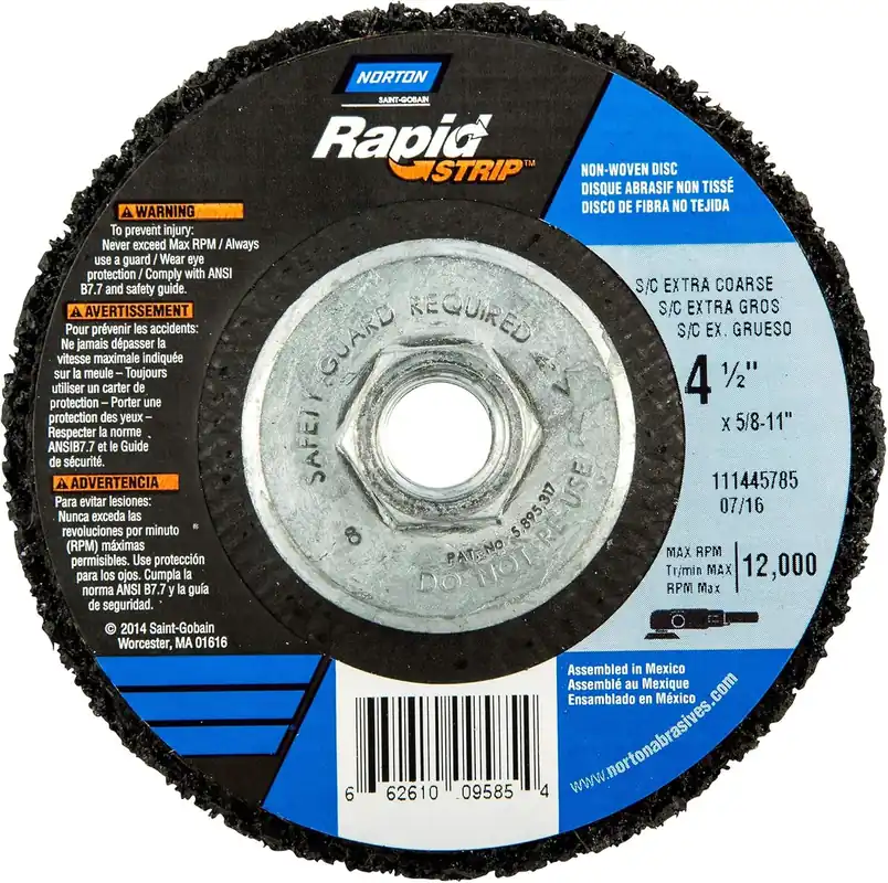 Norton 66261009585 Depressed Center Wheel T27 4.5x5/8-11 SC