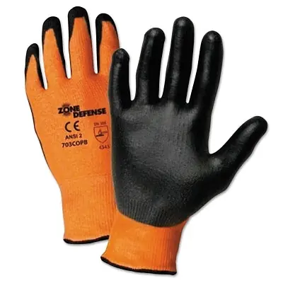 PIP 703COPB/L Zone Defense Gloves Large Orange/Black