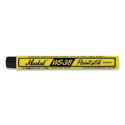 Markal 82423 WS Paintstik Marker 3/8 in x 4.25 in L Black
