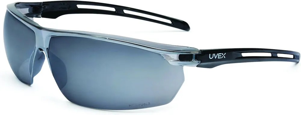 Honeywell S4043 Safety Glasses Wraparound Silver Mirror Polycarbonate Lens Anti-Fog