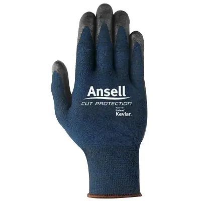 Ansell 104829 97-505 Cut Resistant Gloves Large Black/Blue