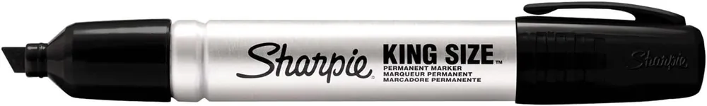Sharpie 15001A King Size Permanent Marker Black Ink Pack of 12