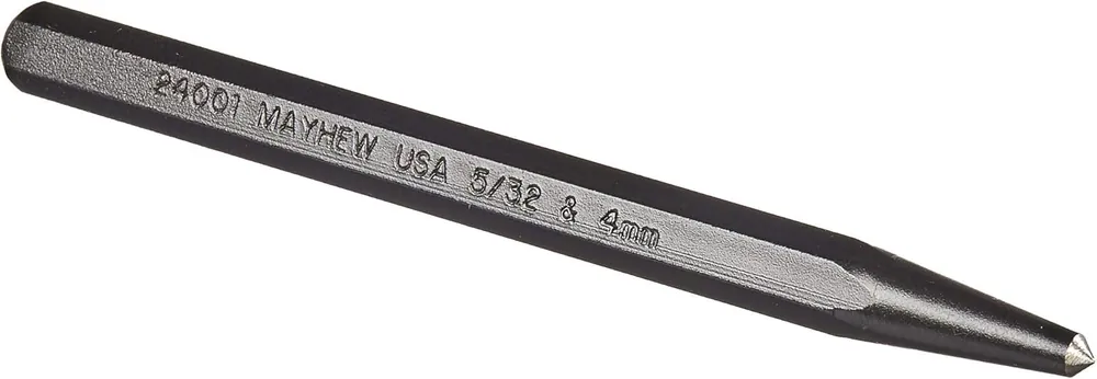 SK0371580-US20260702-105043-0 Mayhew Tools 24001 Center Punch 5/32-4mm x 4-1/2 Black Oxide Finish - Image 1